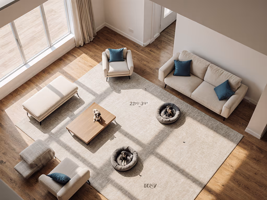 placement_of_dog_bed_relative_to_furniture_and_walkways