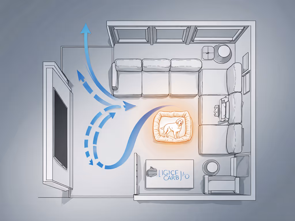 orthopedic_dog_bed_placement_in_living_room_with_traffic_flow_lines