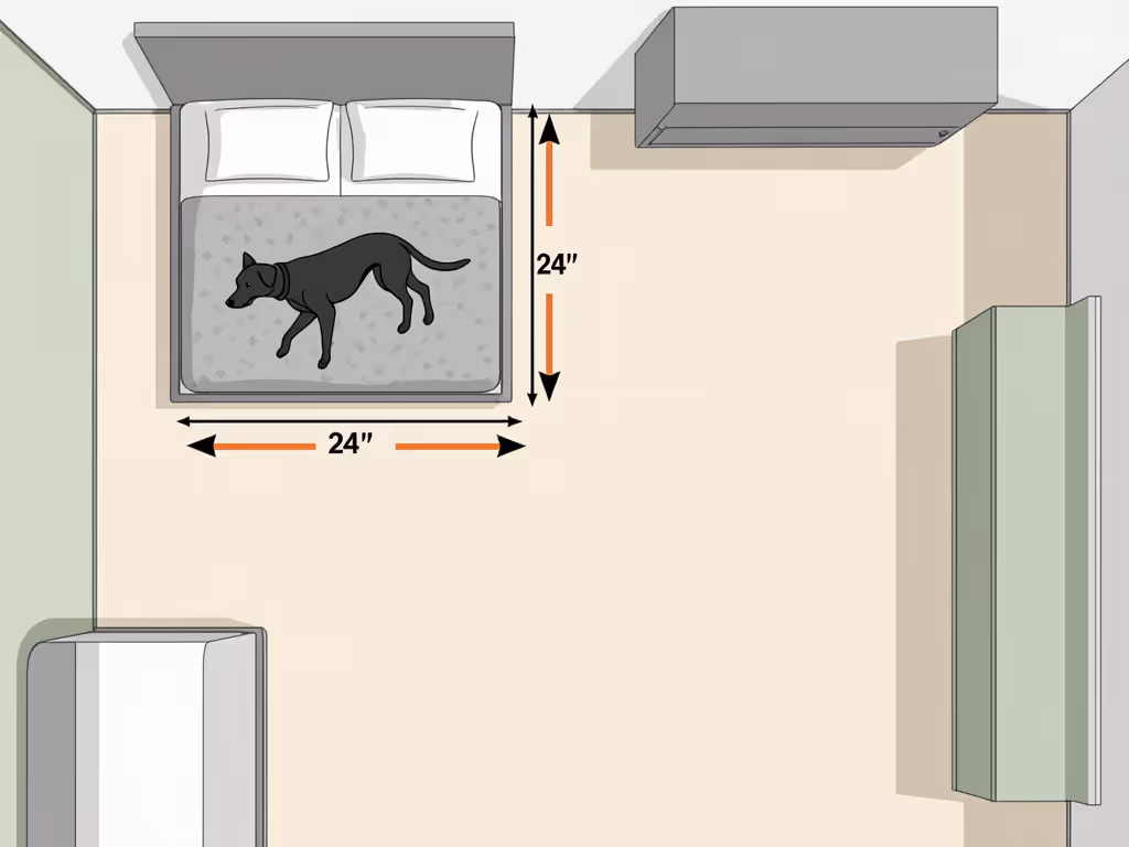 visual_showing_proper_placement_dimensions_for_vision_impaired_dog_bed