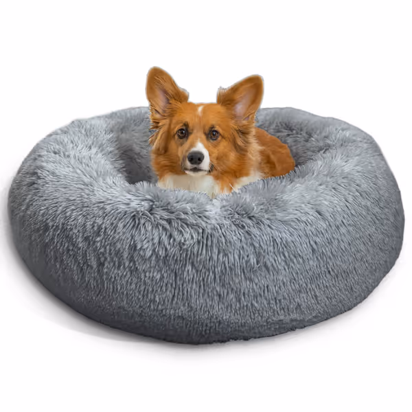 Best Friends by Sheri Calming Donut Dog Bed